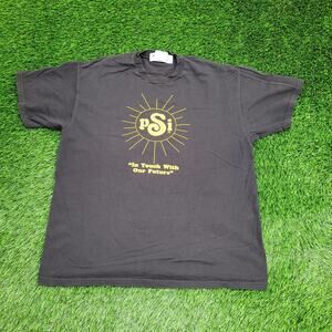 Vintage 90s Hanes Shirt Womens XL 22x26 Faded Black Slogan